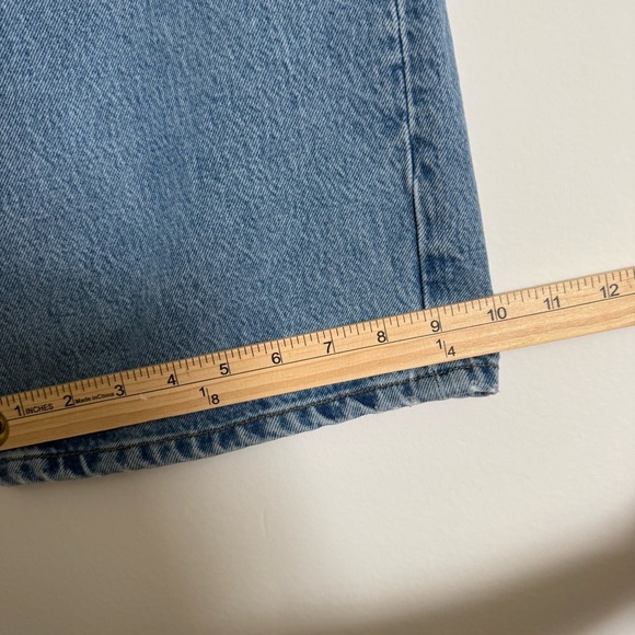 Reformation Wilder High Rise Wide Leg Cropped Light Blue Denim Jeans Size 30 - Picture 12 of 12